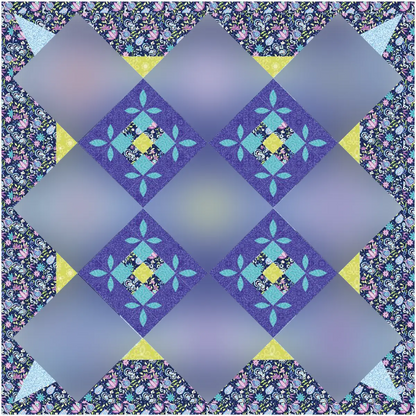 Quilt Fairy Frolic Midnight Blossom Quilt Kit
