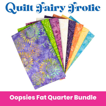 Quilt Fairy Frolic Summer Sorbet Batik Oopsie! Fat Quarter Bundle