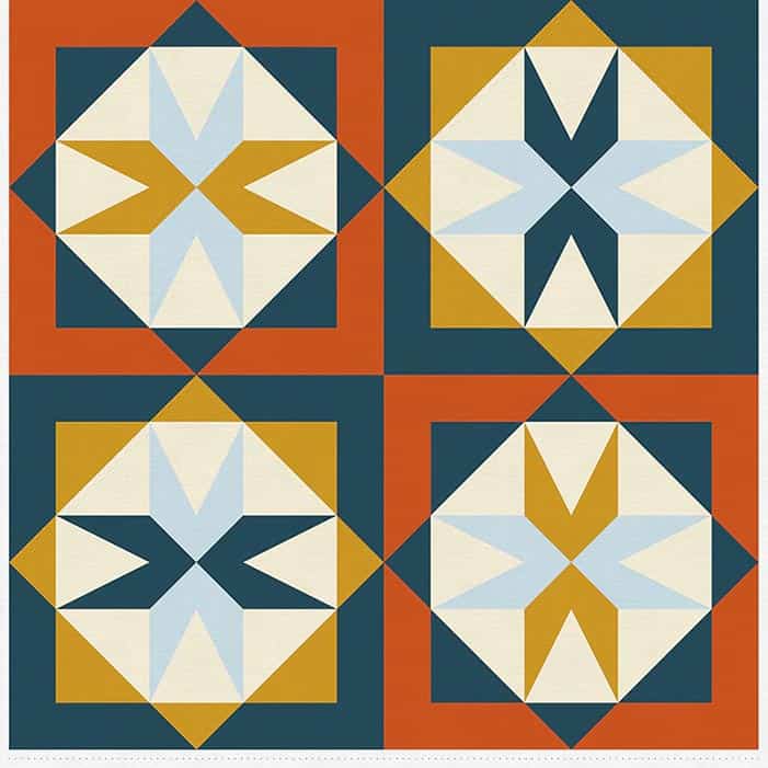 image of Quilting Rockstar! Star Island Quilt Blocks Panel