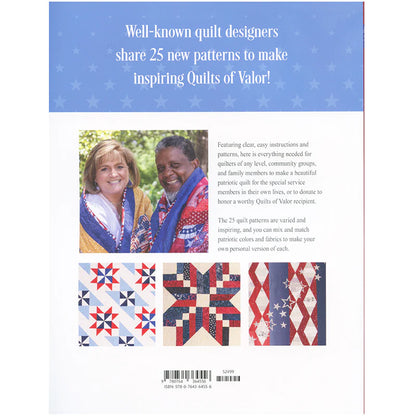 Back of All Star Quilts of Valor book