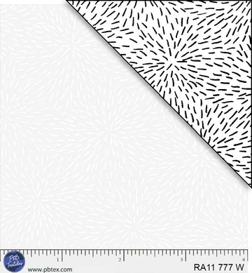 Ramblings White on White Sparkler Fabric Yardage