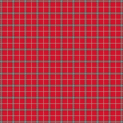 Rudolph the Red-Nosed Reindeer Red Plaid Fabric Yardage