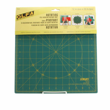 Olfa Spinning Square Cutting Mat 12in - image 1 - quilting supply from Quilted Joy
