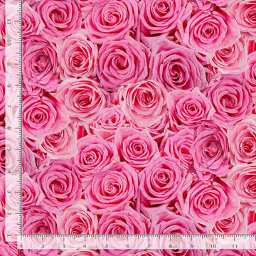 Bellerose Fuchsia Packed Roses Fabric Yardage