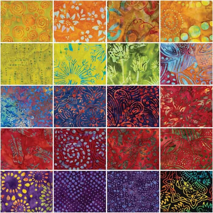 Expressions Batiks Carnival 2 1/2" Rolie Polie