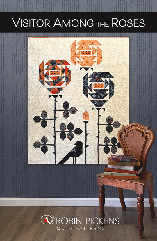 Visitor Among the Roses Quilt Pattern