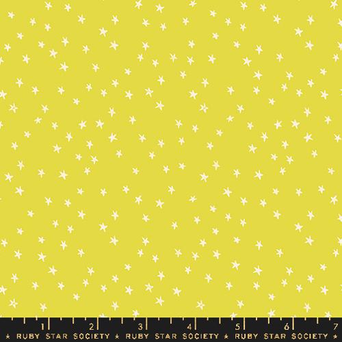 Good Spirits Citron Stars Glow Fabric Yardage Product Photo