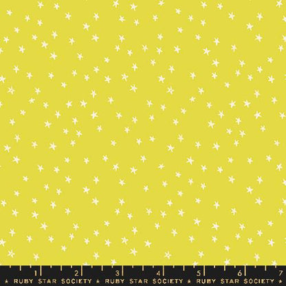 Good Spirits Citron Stars Glow Fabric Yardage Product Photo