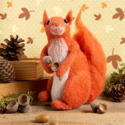 Red Squirrel Needle Felting Kit