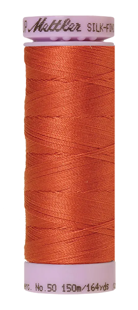 Mettler Cotton Silk Finish 50wt 150m Reddish Ocher