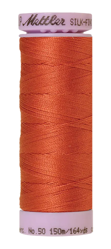 Mettler Cotton Silk Finish 50wt 150m Reddish Ocher