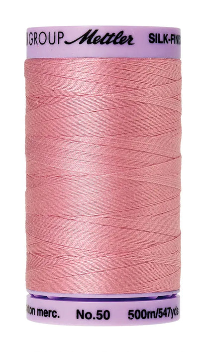 Mettler Cotton Silk Finish 50wt 500m Rose Quartz - quilting supply from Quilted Joy