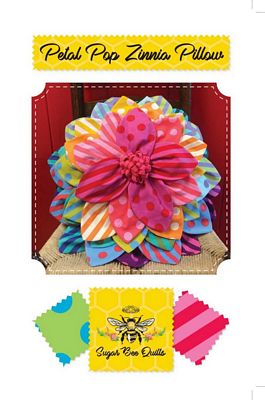 Petal Pop Zinnia Pillow Pattern