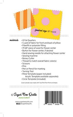 Petal Pop Zinnia Pillow Pattern