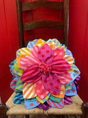 Petal Pop Zinnia Pillow Pattern