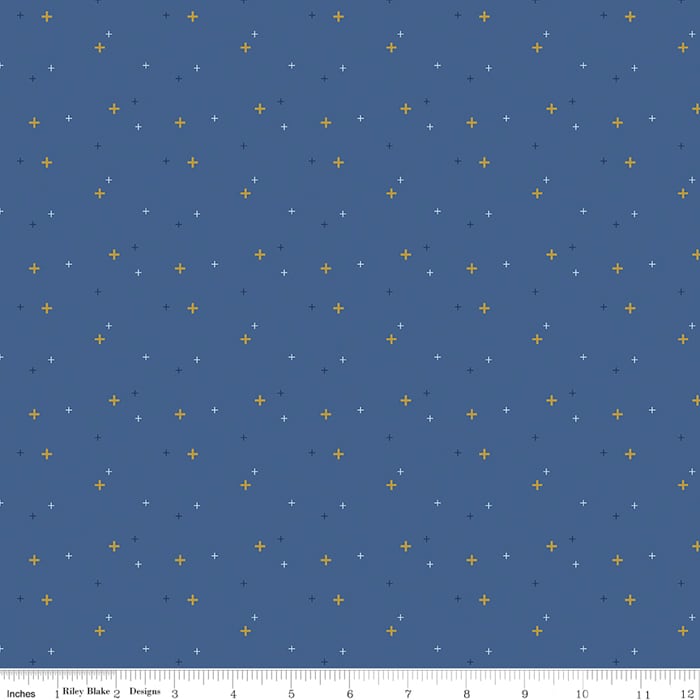 Sparkler Metallic Dark Denim Fabric Yardage