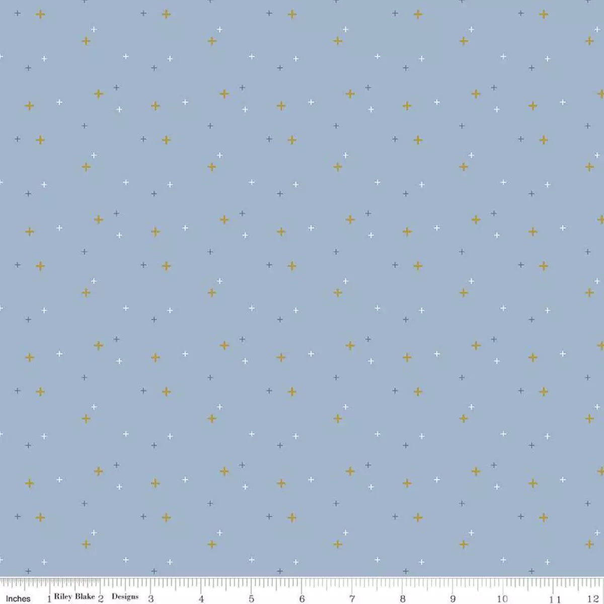 Sparkler Metallic Lake Blue Fabric Yardage