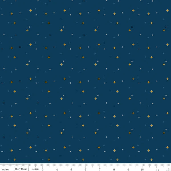 Sparkler Oxford Blue Fabric Yardage