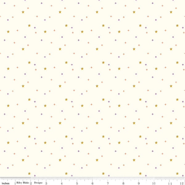 Sparkler Vintage White Fabric Yardage