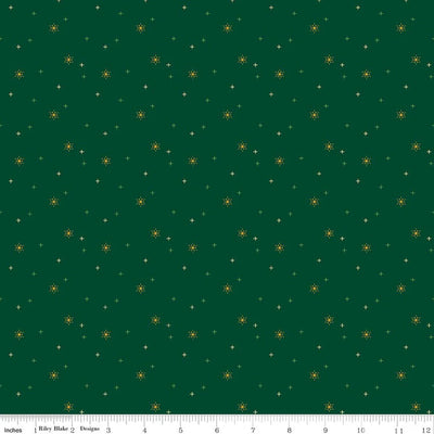 Sparkler Christmas Snowflake Fabric Yardage