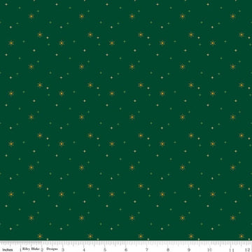 Sparkler Christmas Snowflake Fabric Yardage - quilt fabric for sewing and quilting projects