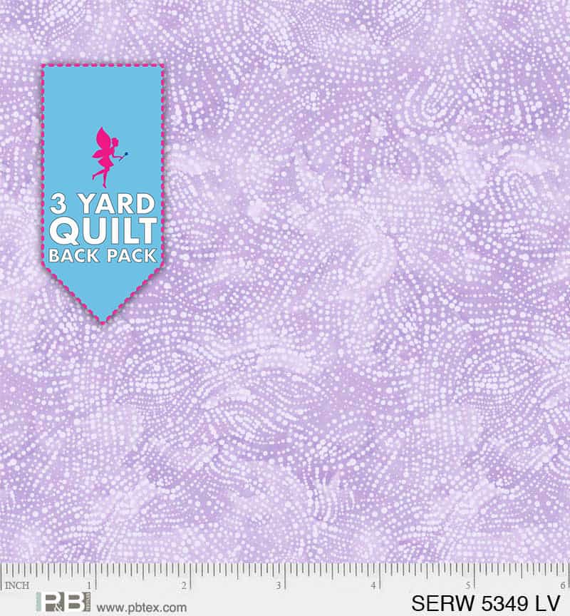 Serenity Lavender 108" Wide Quilt Backing Fabric 3 Yard Quilt Fabric Back Pack