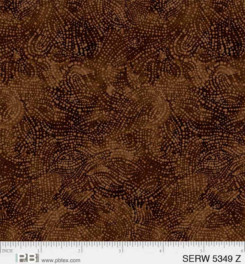 Serenity Dark Brown 108" Wide Quilt Backing Fabric