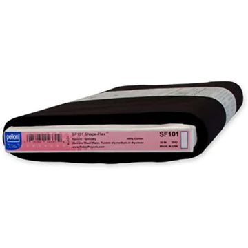 25 Yard Bolt of Pellon Shape Flex Woven Cotton Black 20in Wide Full Bolt - quilting supply from Quilted Joy