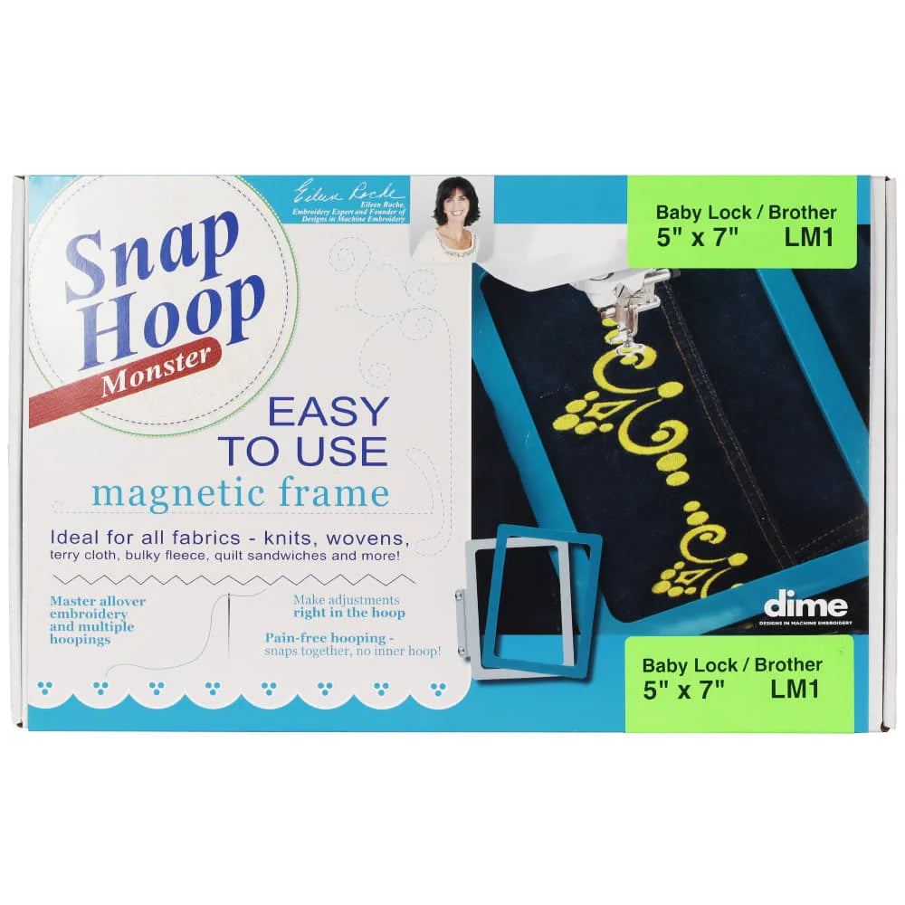 Snap Hoop Monster Magnetic  5in x 7in for Baby Lock and Brother - image 1 - Baby Lock sewing machine or accessory