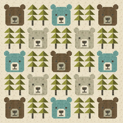 Big Bear Forest Quilt Pattern