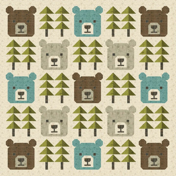 Big Bear Forest Quilt Pattern