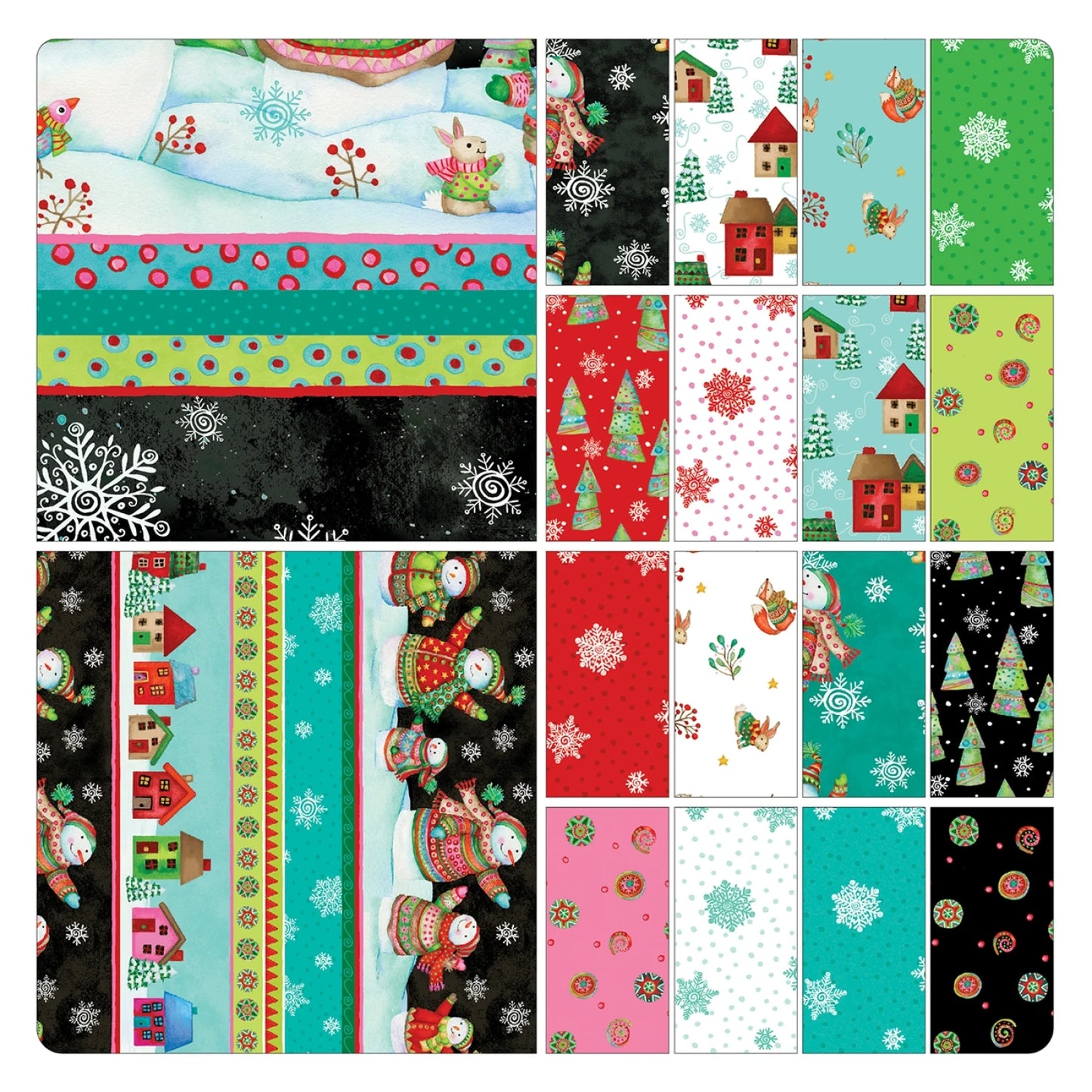 Snow Joy 10" Squares - quilting supply from Quilted Joy