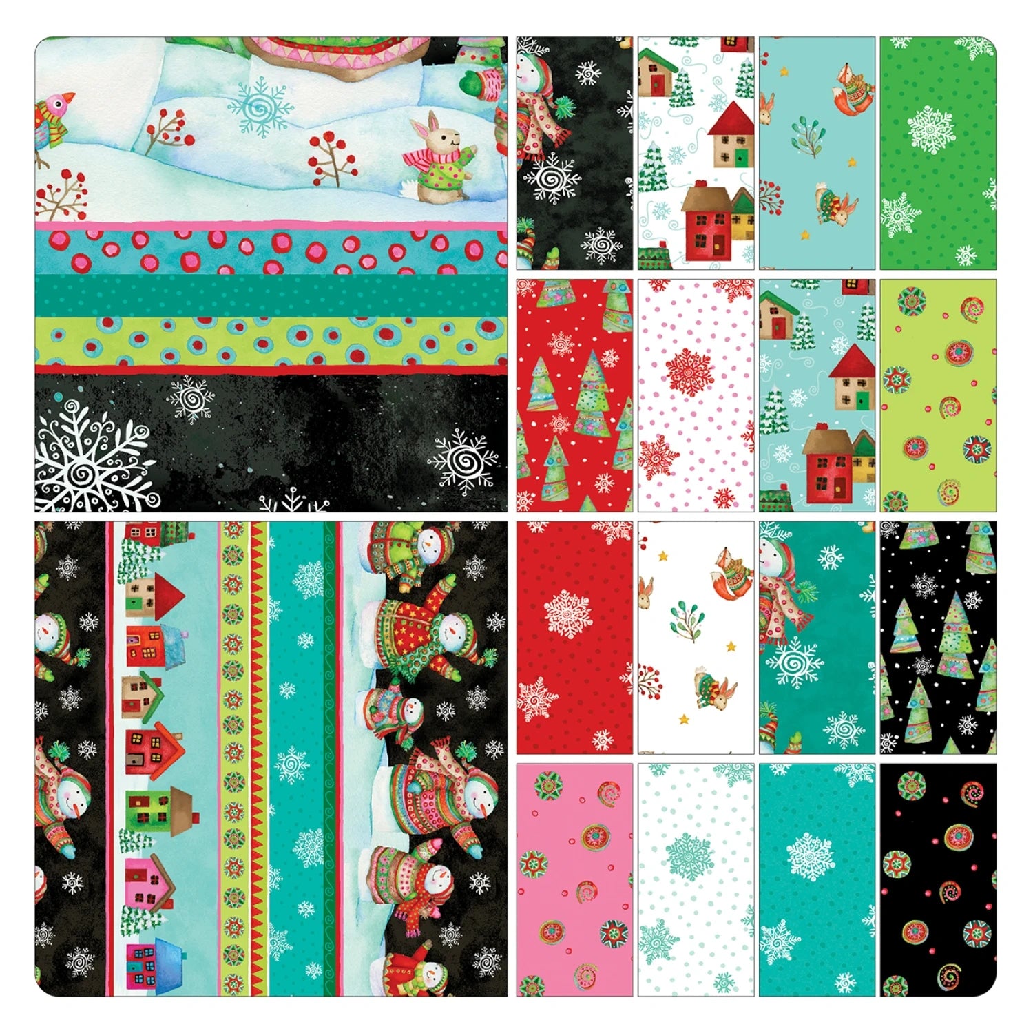 Snow Joy 10" Squares - quilting supply from Quilted Joy