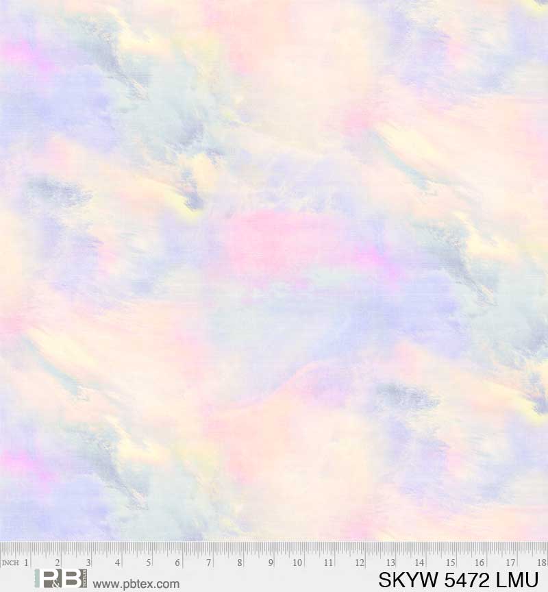 Sky Pastel 108" Wide Quilt Backing Fabric