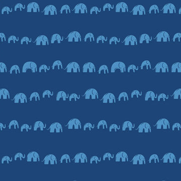 Selva Electric Elephants Echo Fabric Yardage