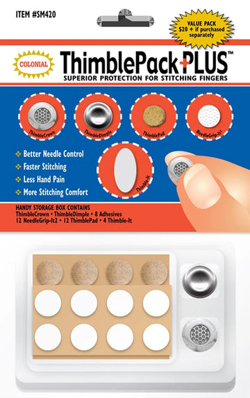 ThimblePack PLUS sewing thimble set accessories