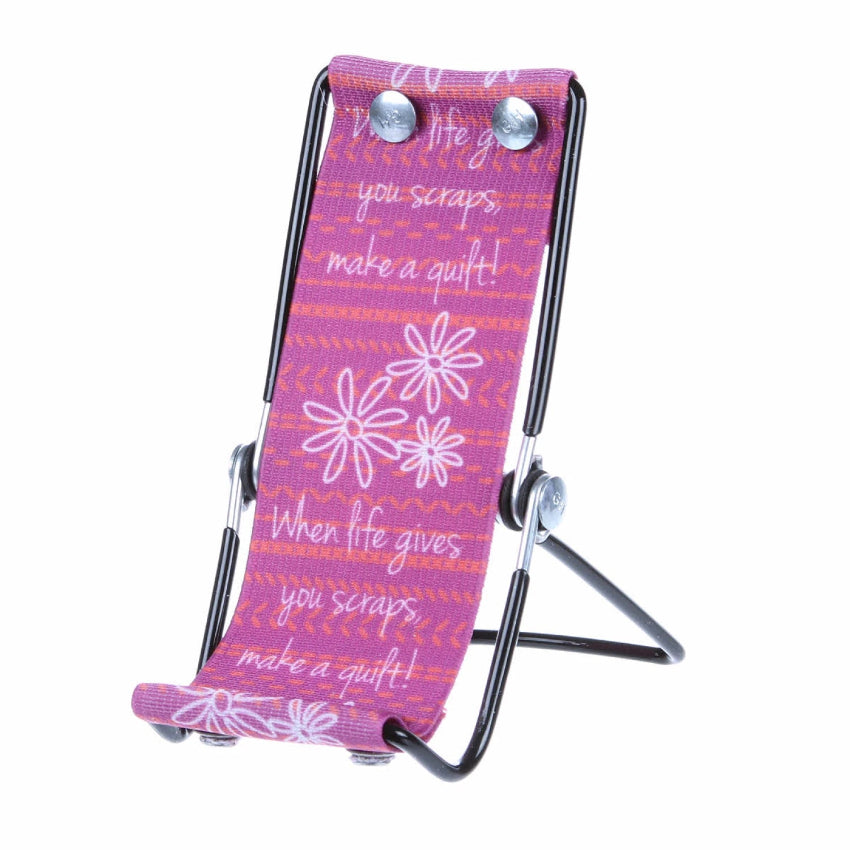 When Life Gives You Scraps Make A Quilt Purple Smartphone Lounger