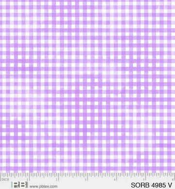 Sorbet Violet Plaid Fabric Yardage