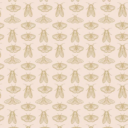 Spring Equinox Emerging Wings Frost Fabric Yardage