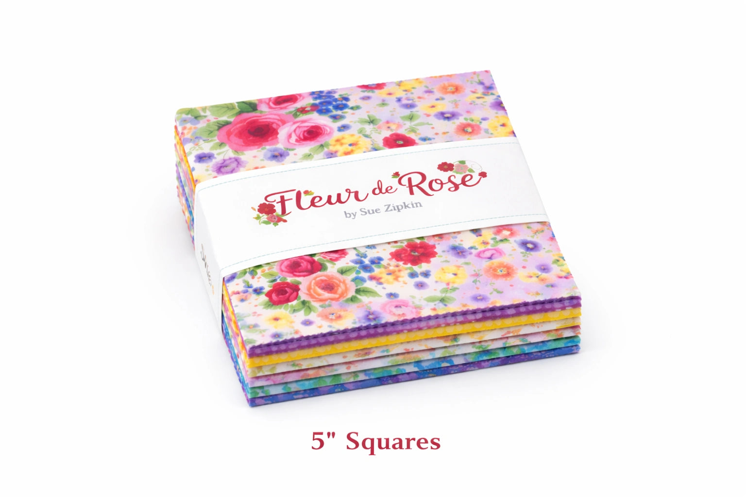 Fleur de Rose 5" Squares - quilting supply from Quilted Joy