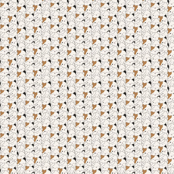 Squishmallows Packed Cats Cream Fabric Yardage