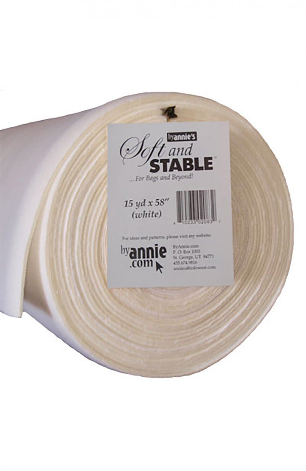 Soft and Stable White 100% Polyester Foam Stabilizer 58in