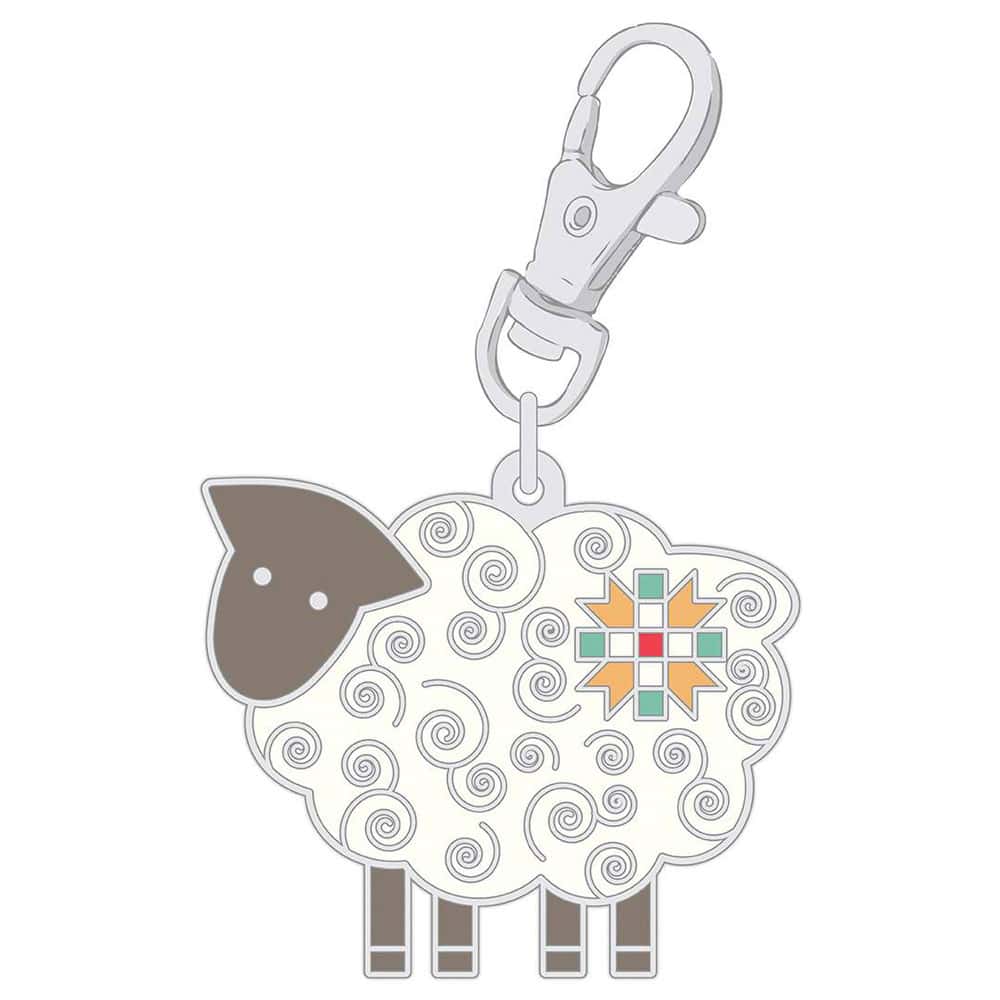 Lori Holt Happy Sheep Zipper Pull