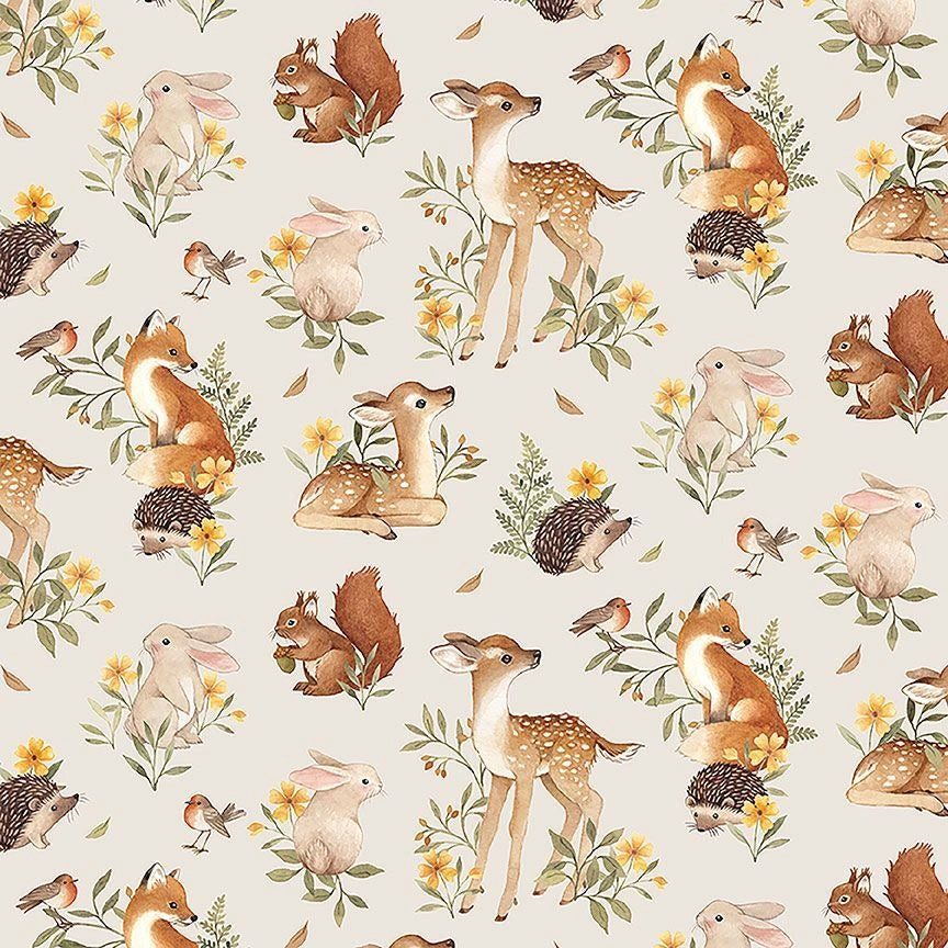 Count On Me Taupe Fawn'd Of You Fabric Yardage