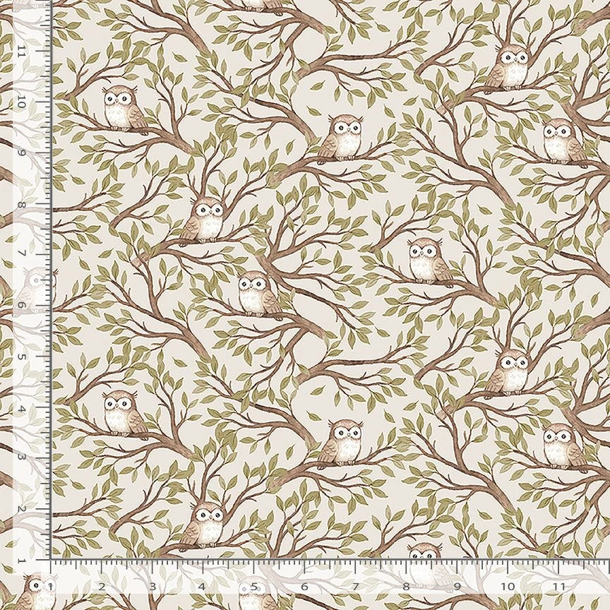 Count On Me Taupe Hooters Fabric Yardage