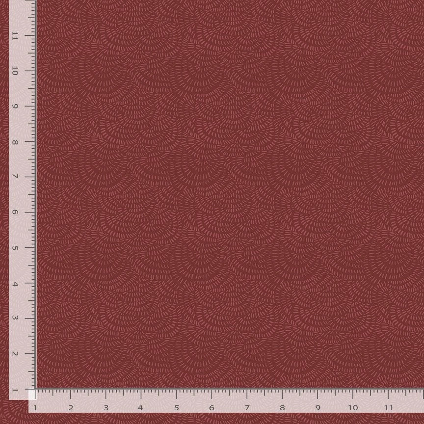 Crimp Wine Fabric Yardage