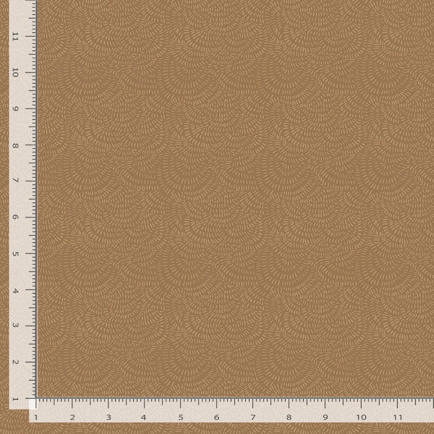 Crimp Mocha Fabric Yardage