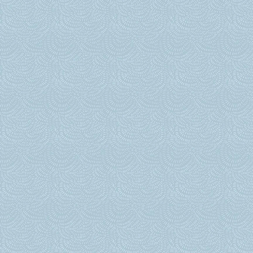 Crimp Flannel Marina Cloud Fabric Yardage - quilt fabric for sewing and quilting projects