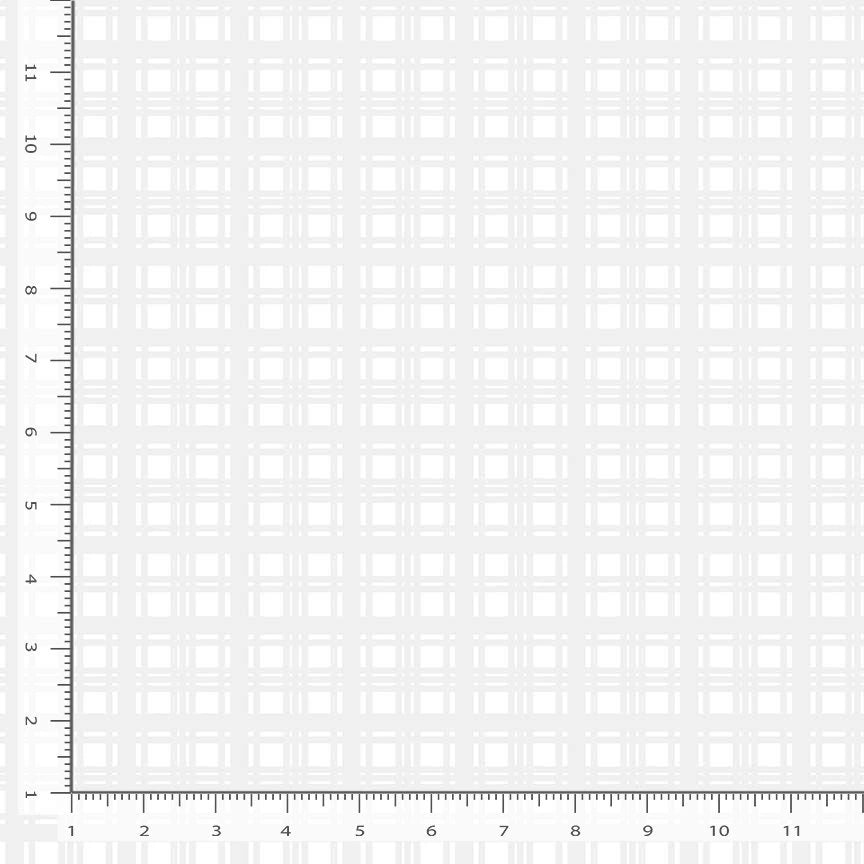 Monochrome White Holiday Plaid Fabric Yardage - quilt fabric for sewing and quilting projects