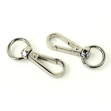 Two Swivel Hooks 1/2" Nickel